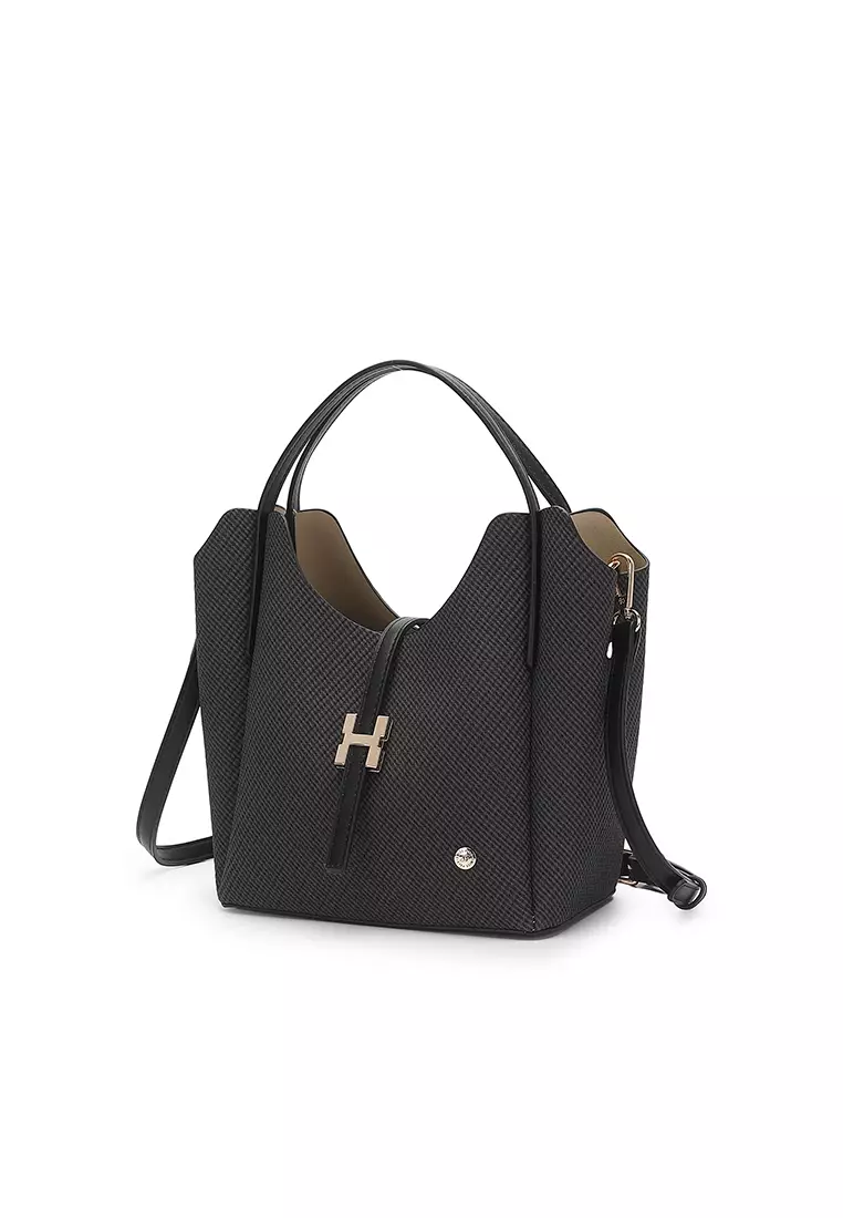 Women's Top Handle Bag / Sling Bag / Crossbody Bag / Shoulder Bag (Tas Tangan Wanita / Tas Selempang Wanita / Tas Bahu Wanita) - Hitam
