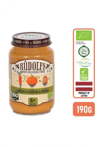 Foodsterr Rudolfs Organic Carrot, Pumpkin & Potato Puree 6+ Months 190g 3972DES13170C8GS_1