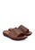 Noveni brown Metal Detail Sandals D09A1SHA8AEBD3GS_2
