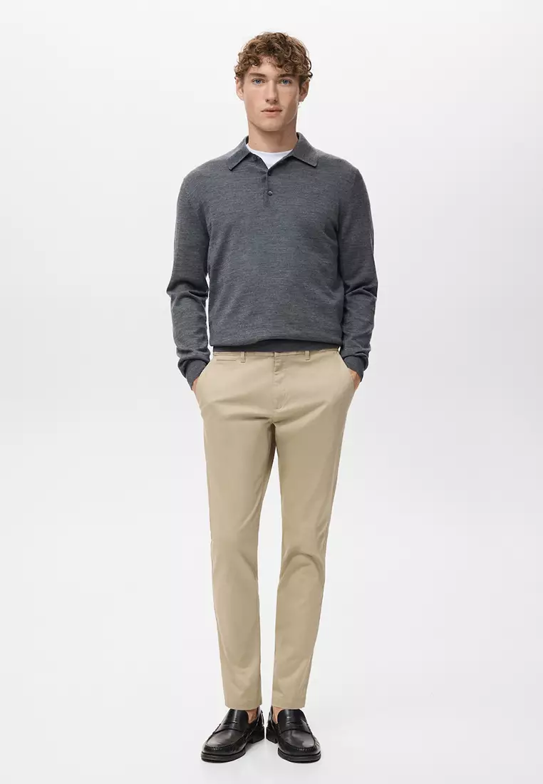 Pantalon Cropped Tapered Chino Pants