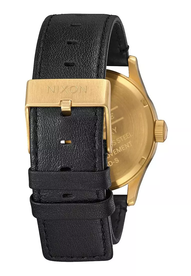 Nixon Mens Sentry Pack Japanese Quartz Leather Watches All Gold/Black/Brown