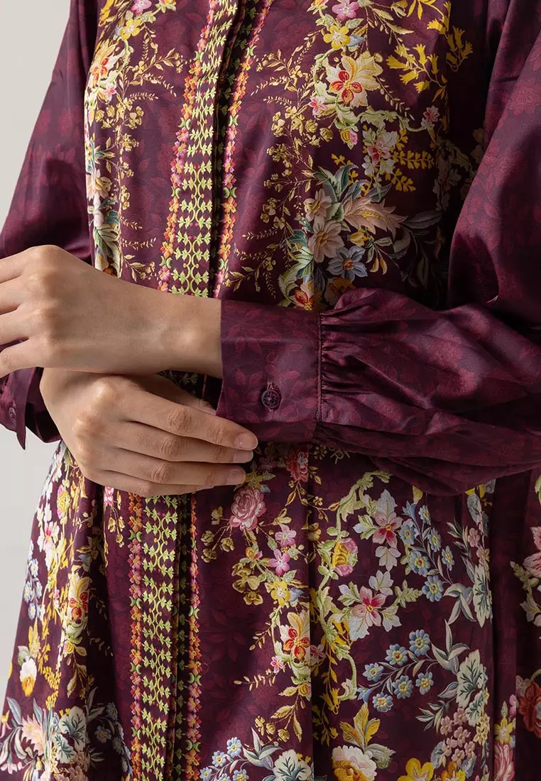 Ria Miranda Burgundy Bhuvi Tunic