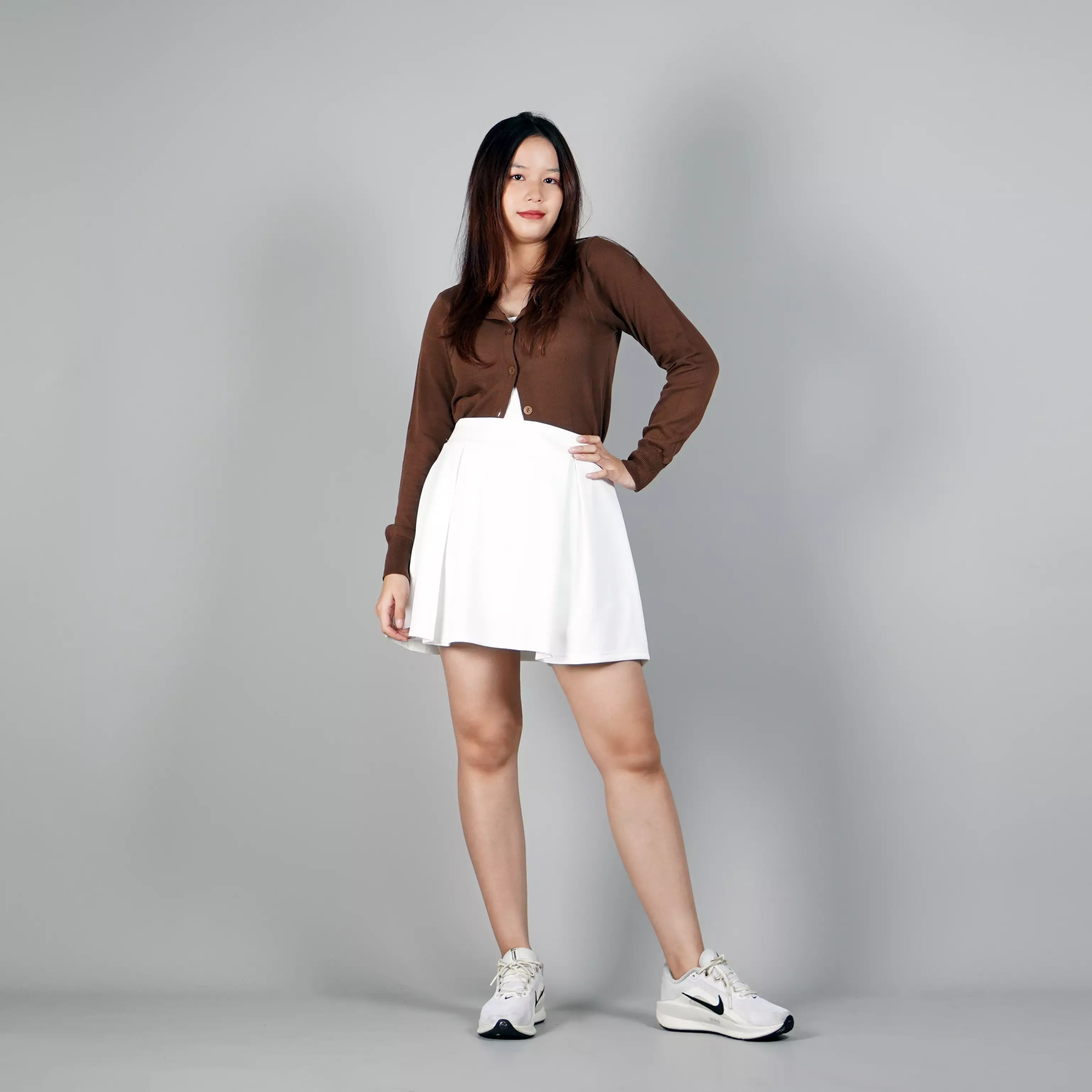 YEPPO Rok Pendek Putih Rok Mini Skirt Korean Style Rok Putih - PUTIH