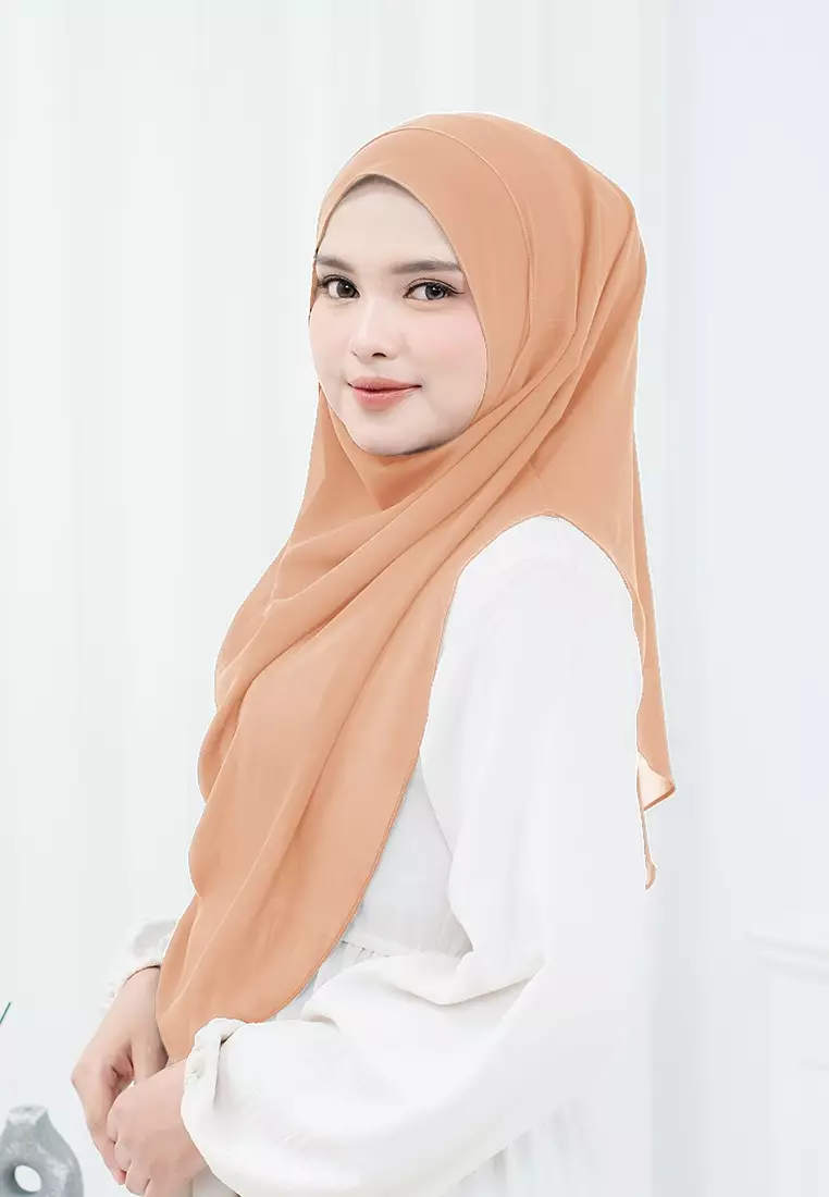 HIJAB INSTAN ZHAZA - DUSTY ORANGE