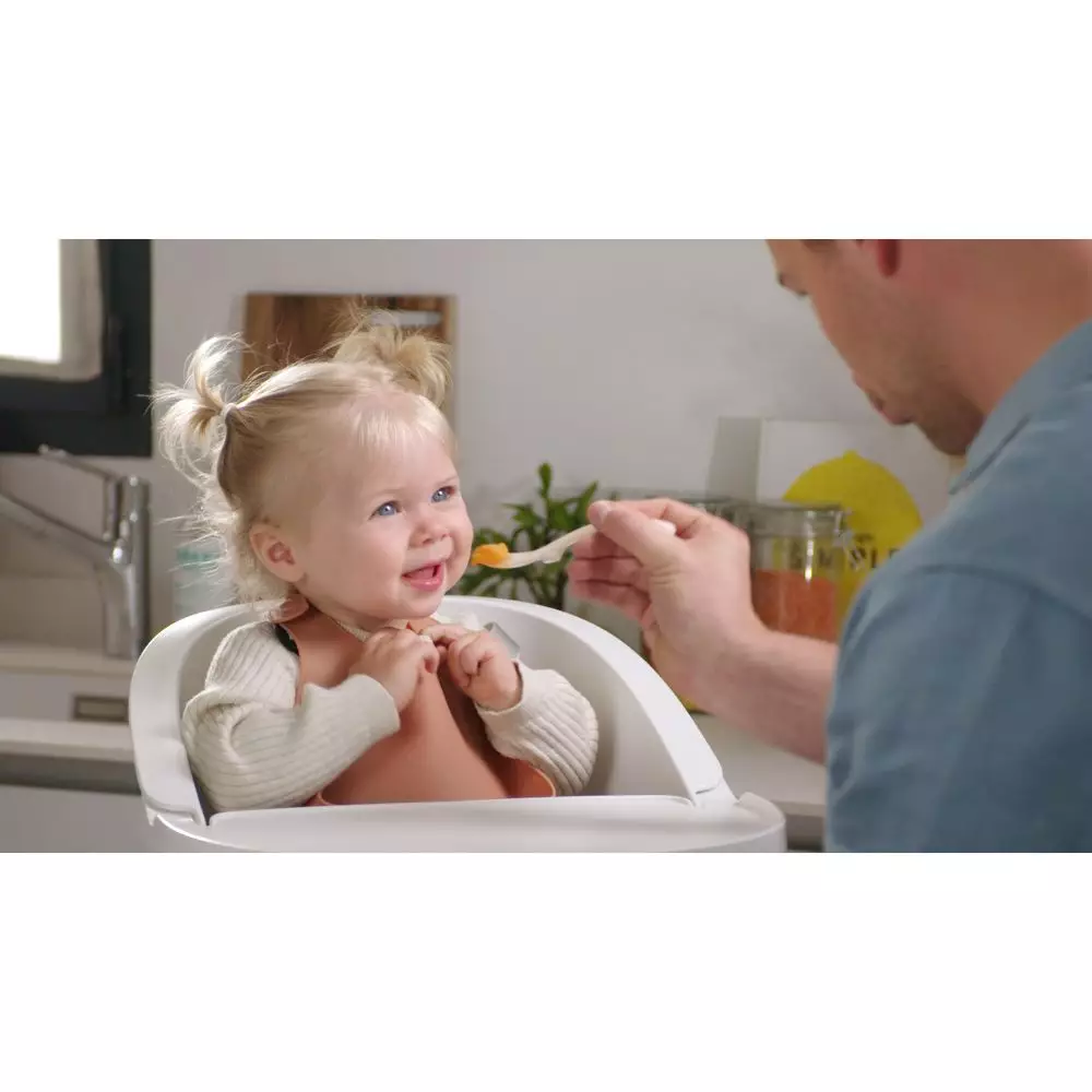 Beaba Silicone Bib Terracotta - Celemek Makan Anak (Merah)