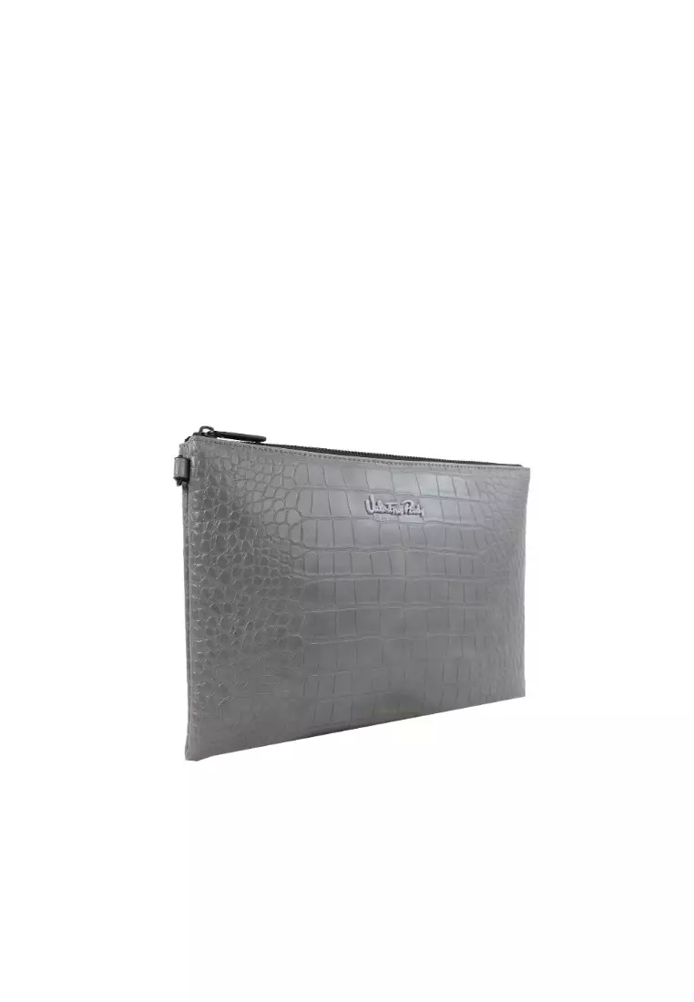 Valentino grey clutch online bag