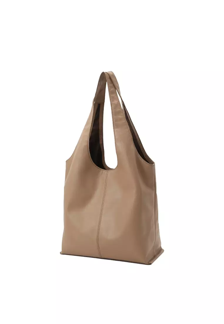 LATTICE 籃子手提袋 - 奶糖色