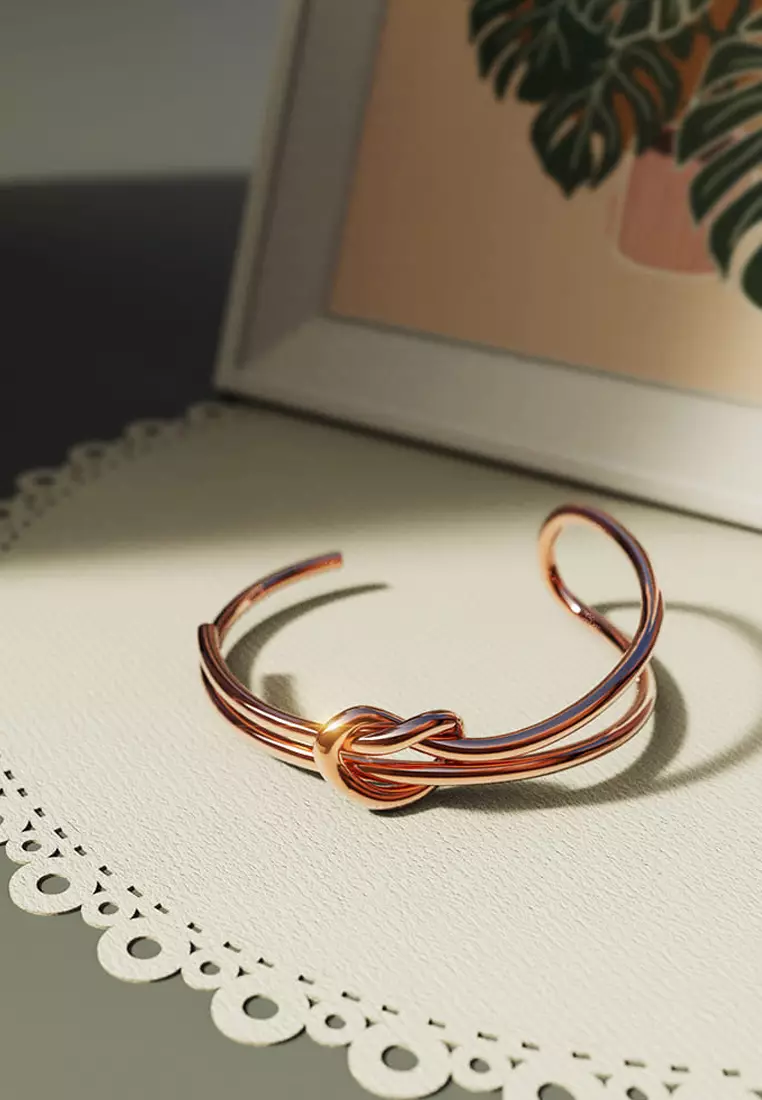 Celine knot bracelet 2025 rose gold