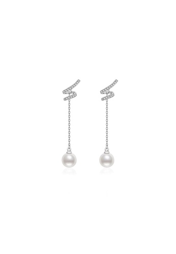 Pearly Lustre silver Pearly Lustre Elegant Freshwater Pearl Earrings WE00141 89D9BAC111C786GS_1