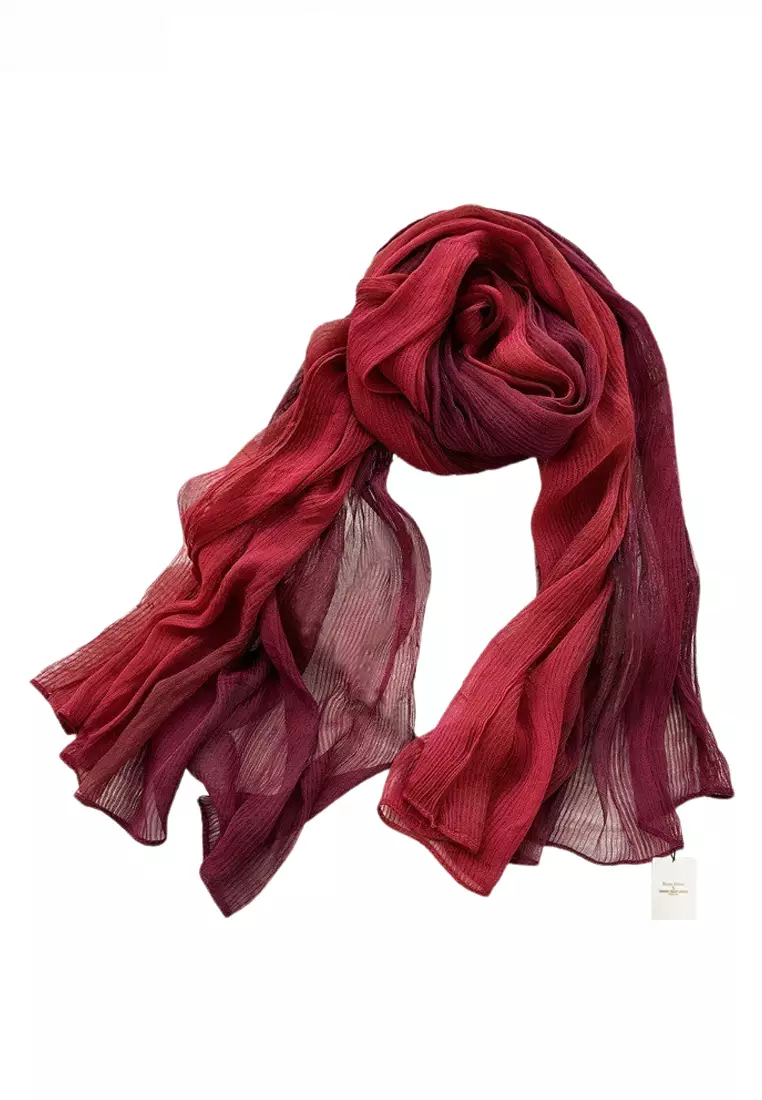 Hiems, Burgundy Recycled Cotton Scarf, In stock!