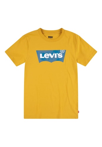 Levi's yellow Levi's Boy's Batwing Logo Short Sleeves Tee - Golden Spice A8256KAF4DA0B7GS_1