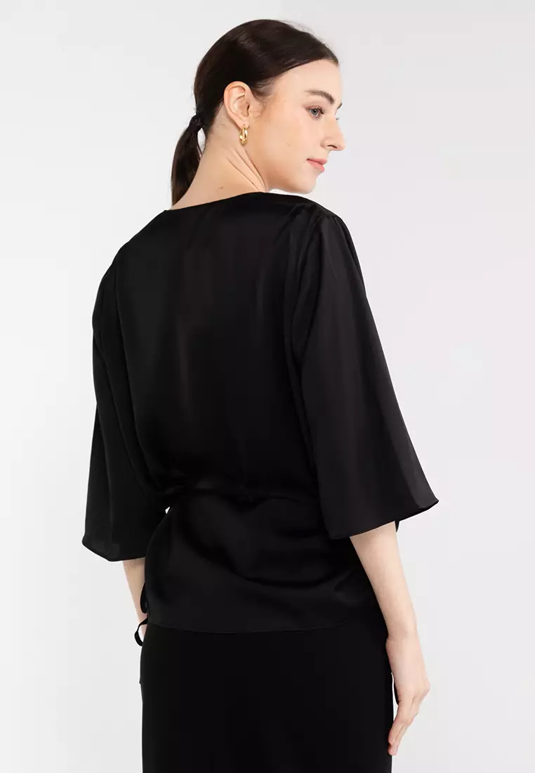 Aviya V-Neck Wrap Blouse