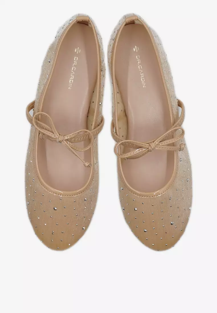 Dr Cardin Women Comfort Woven Mary Jane Flat L-AIB-9291