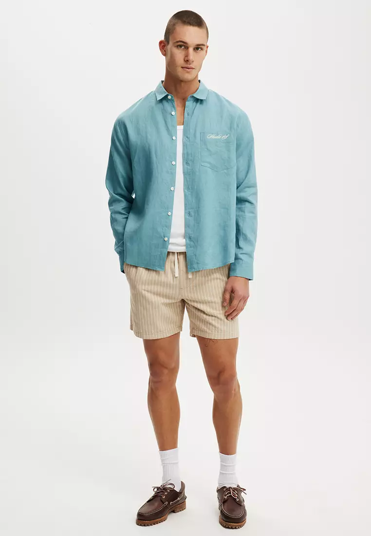 Relaxed Linen Long Sleeve Shirt