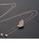 Glamorousky pink Simple and Fashion Plated Rose Gold Butterfly Cubic Zirconia Tassel Pendant with Long Necklace 8DC4DACA94CF70GS_4