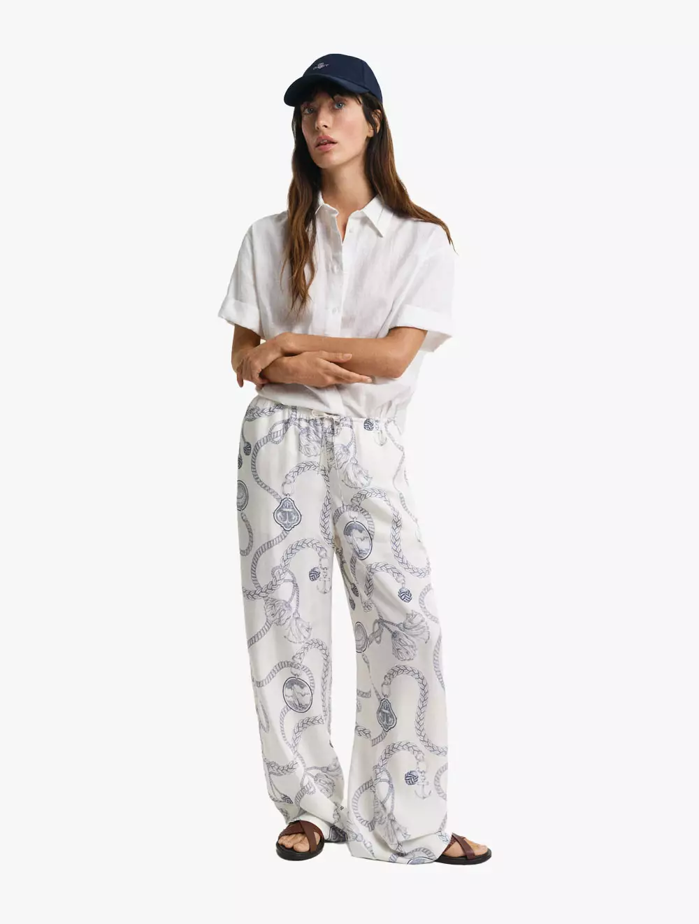 Jual Gant Gant - Bawahan - Rel Sailing Print Drawstring Pants - Cream ...