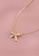 ZITIQUE gold Women's Sweet Diamond Embedded Bowknot Necklace - Gold 3B794AC5F45A10GS_3