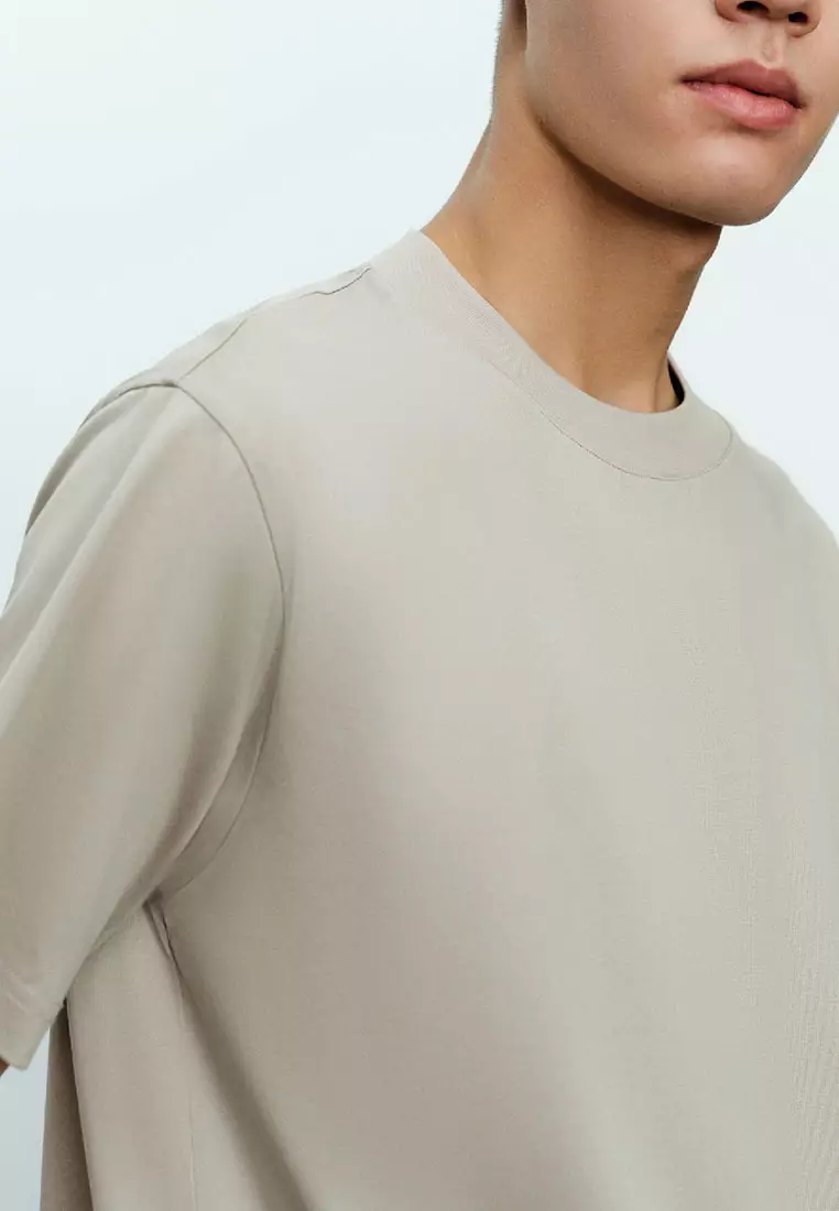 Versatile Round Neck Cotton Short-sleeved T-shirt