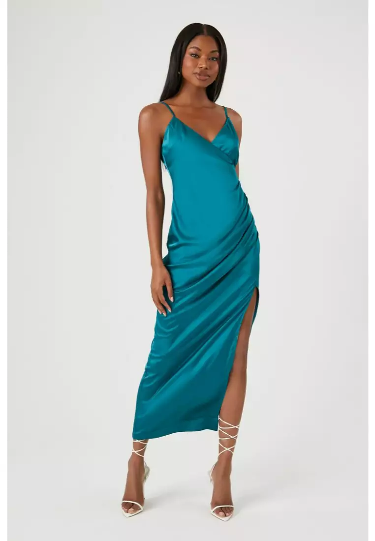 Silk slip dress forever 21 store