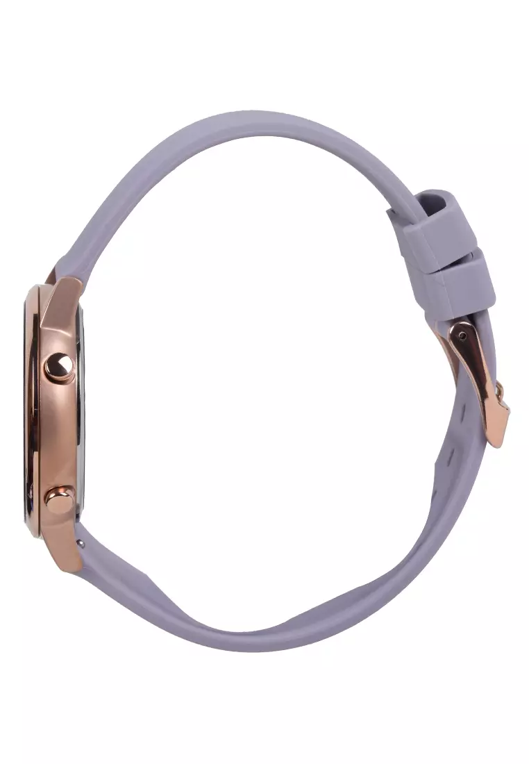 Digitec - Female Digital Watches - Jam Tangan Digital Wanita - Rosegold - Purple Rubber Strap - 2208-L