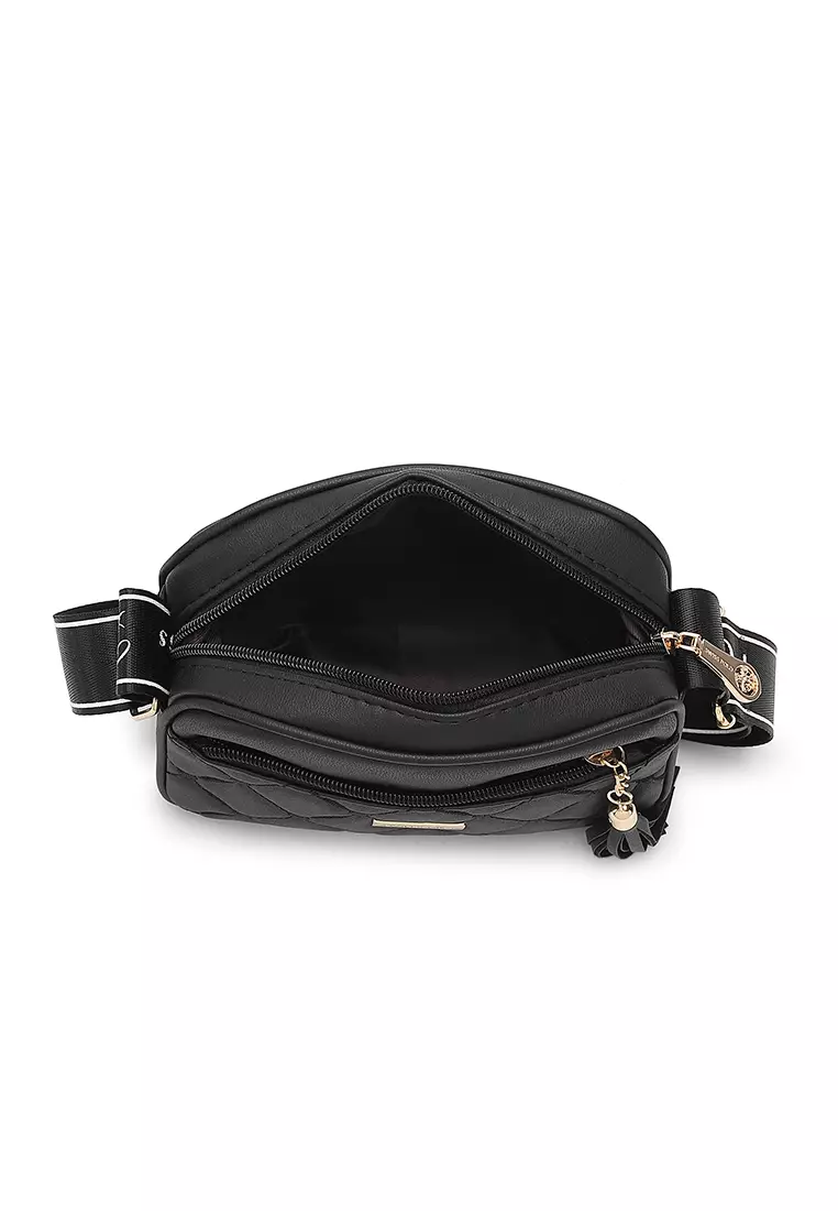 Women's Sling Bag / Crossbody Bag - Black