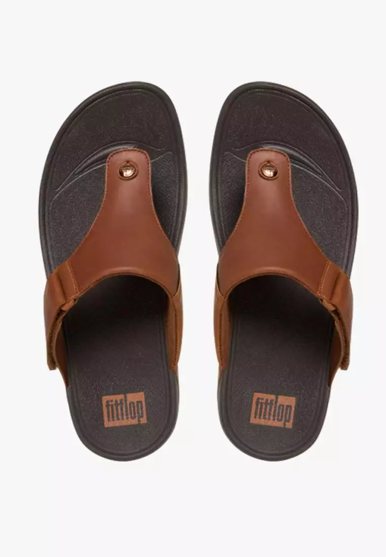 Discount on Fitflop  shoes - SKU: Trakk Ii Toe Post 279-277 Men Sandals Tan
