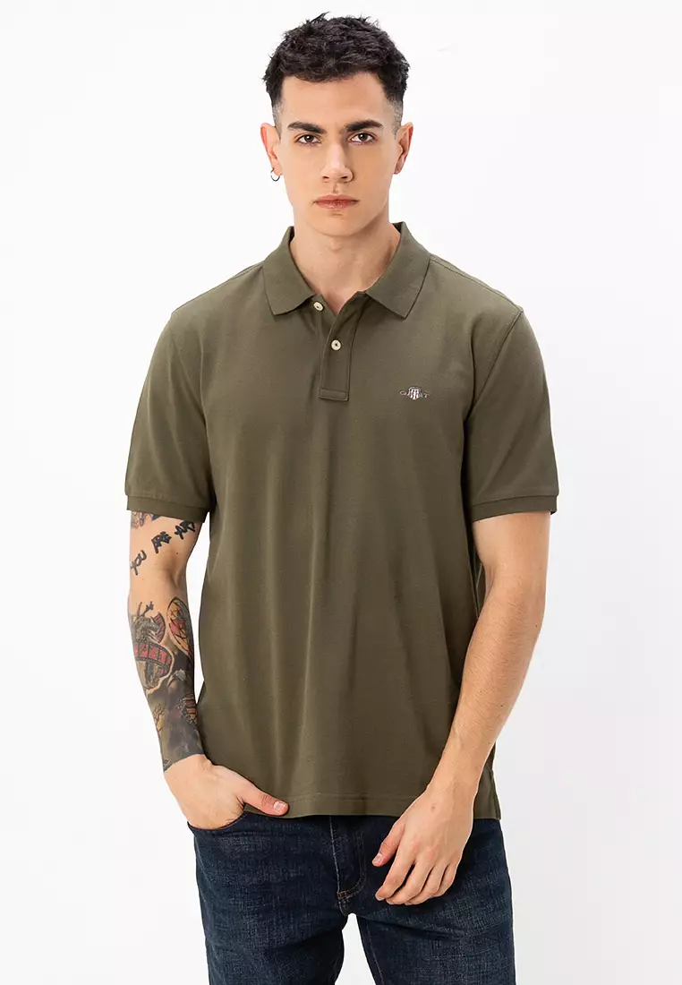 Regular Fit Shield Piqué Polo Shirt