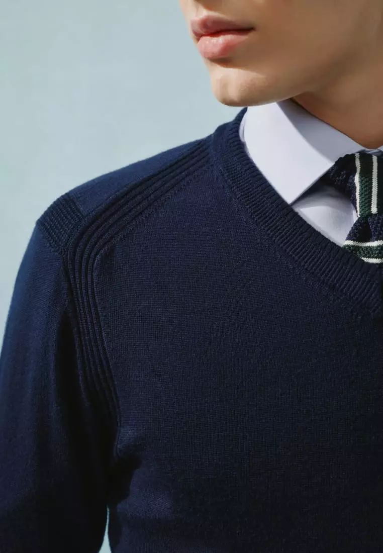 Pure Wool V Neck Sweater