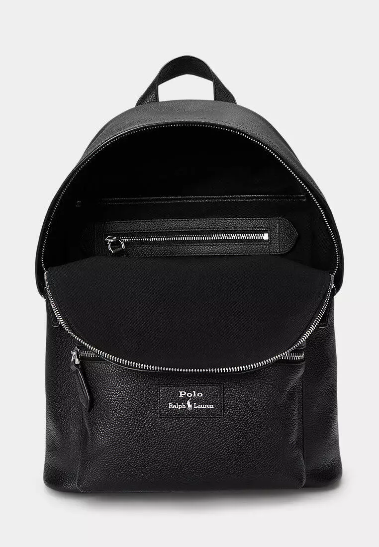 Buy Polo Ralph Lauren Pebbled Leather Backpack 2026 Online | ZALORA