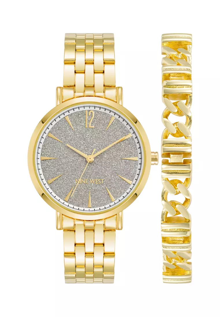 Nine west gold watch shop