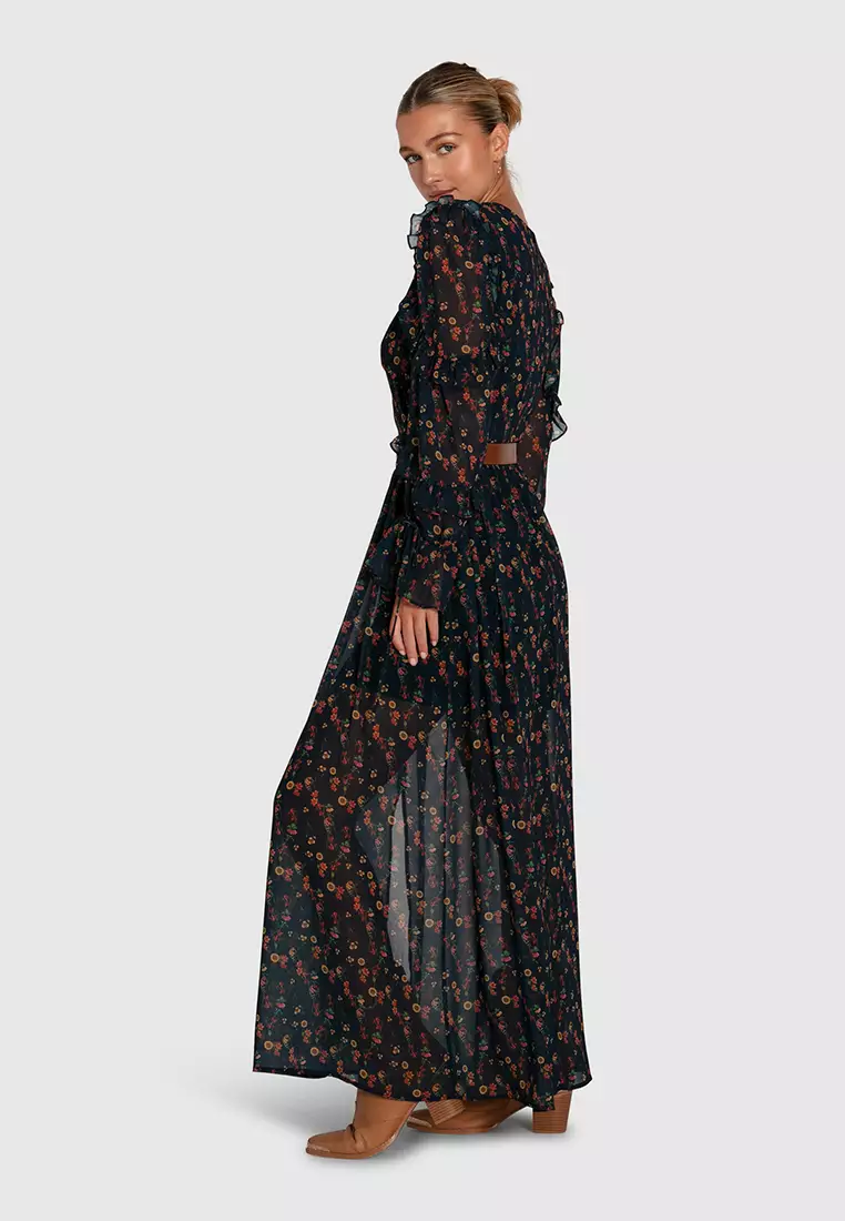 Come As You Are Floral Maxi Dress
