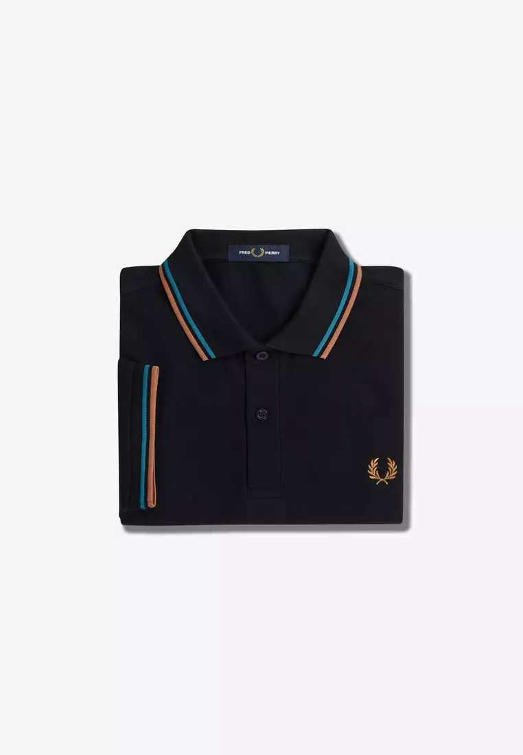 Buy Fred Perry Fred Perry M3600 Twin Tipped Fred Perry Shirt (Navy ...