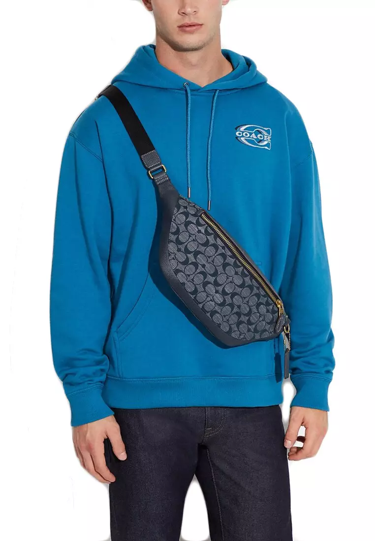 Warren Belt Bag In Signature Chambray Denim