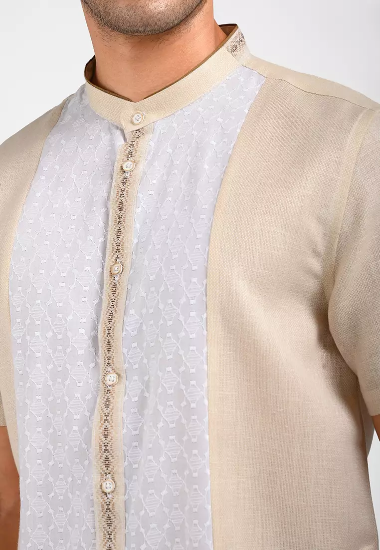 MOC Kemeja Koko Lengan Pendek Pria EDDARD-KHAKI