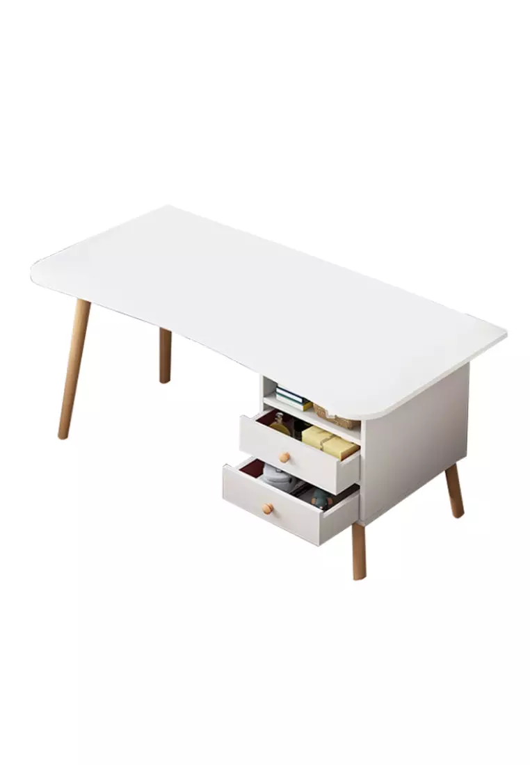 Buy FURNLITE Study Desk With Shelf And Drawers SP028 2024 Online
