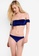PINK N' PROPER navy Opulence Nebula Off Shoulder Velvet Bikini Set 569A6US63865AAGS_1