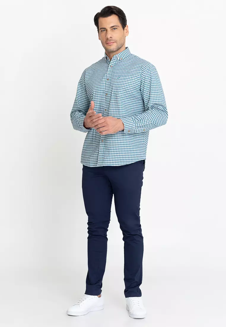Buy Daniel Hechter Plaid Long Sleeves Button Down Shirt 2023 Online