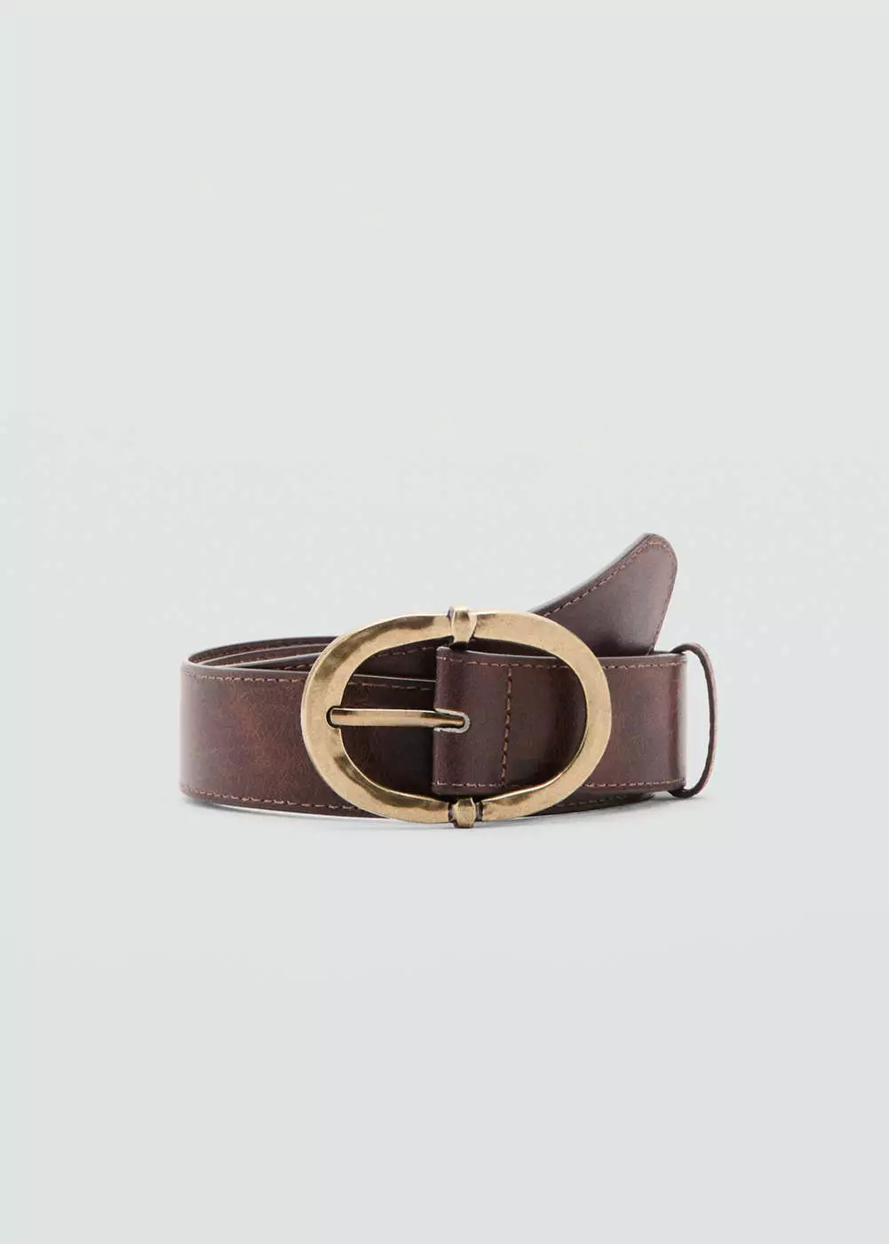 Sabuk buckle logam bertekstur