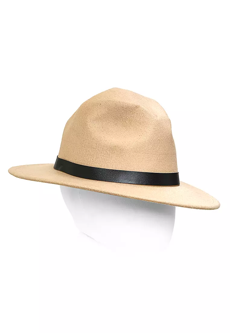 Ignacio Hat Topi Laken Jazz Vintage Fedora Pria Wanita Material Polypropylene ORIGINAL - Khaki