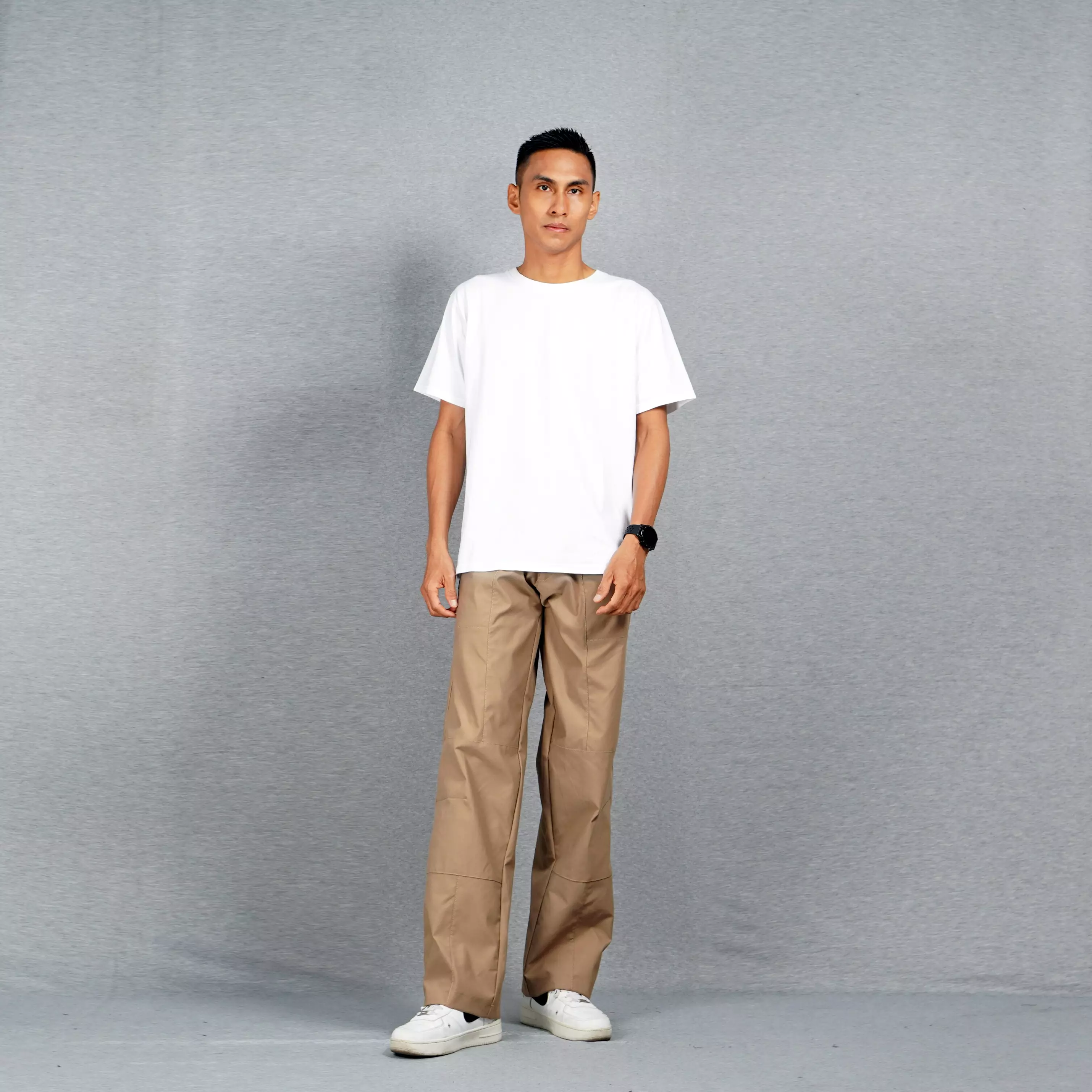 JORDI Celana Pria Reguler Fit Celana Panjang Casual Pria Chino Pants Reguler Fit - KHAKI