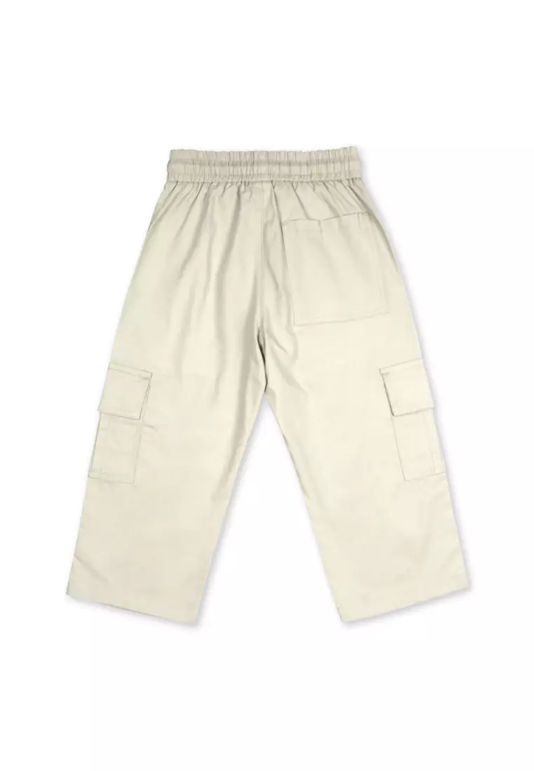 Boys Twill Cargo Jogger Pants 