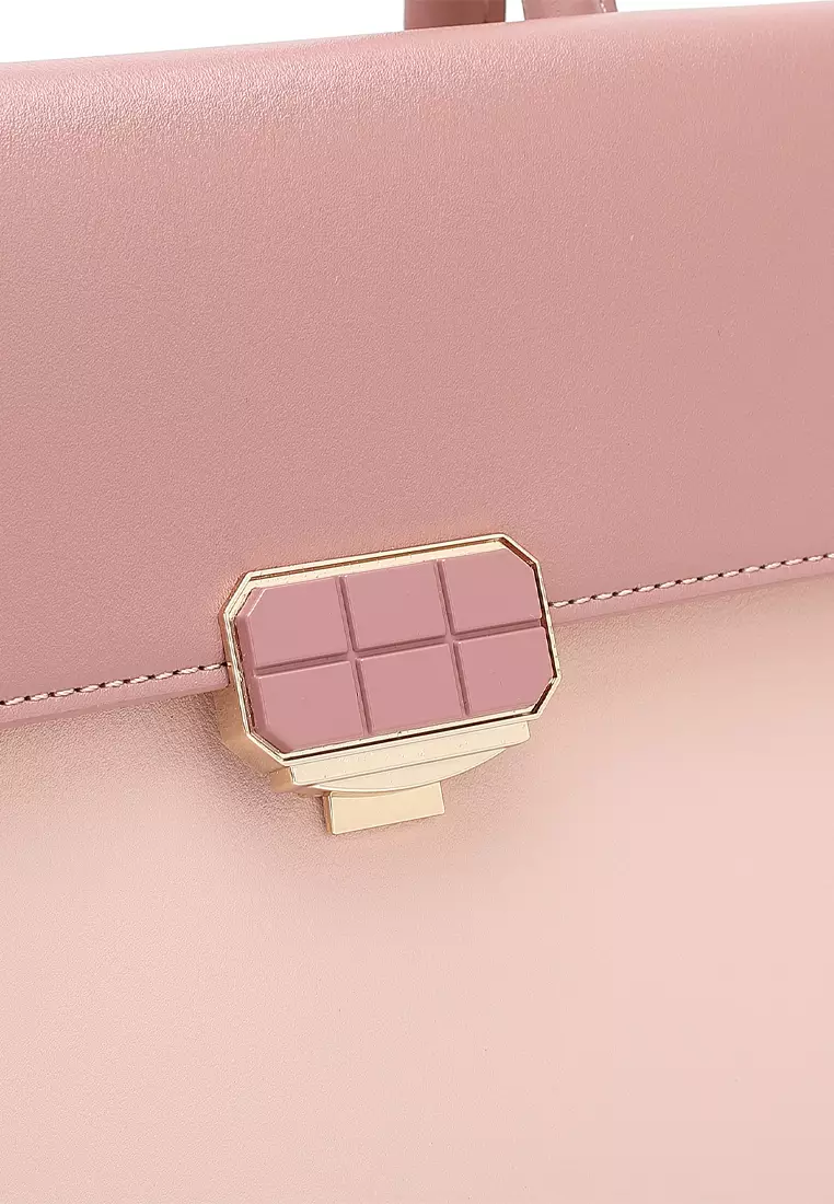 Top Handle Bag / Sling Bag / Crossbody Bag - Pink