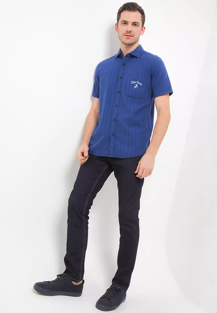 Cotton Denim Indigo Shirt KLS549D