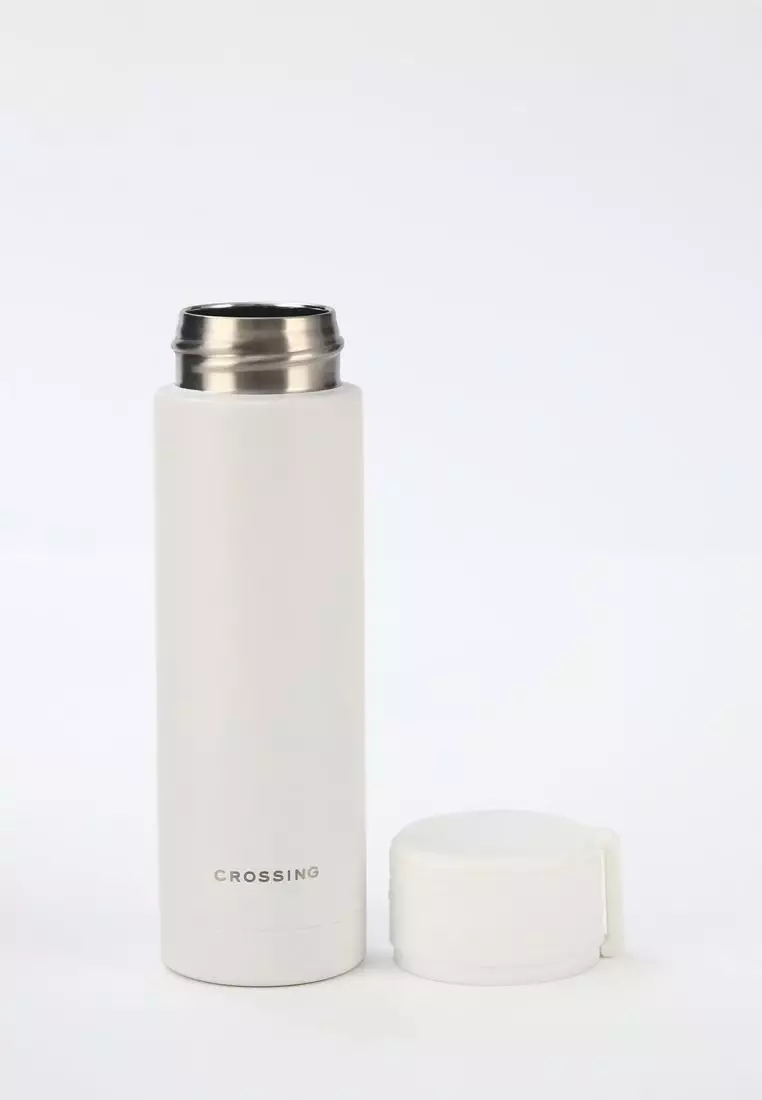 Crossing Compact Slim Insulated S/S Bottle 180ml - Frost White