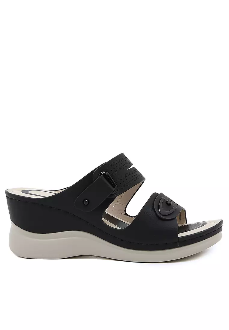 Discount on Twenty Eight Shoes  shoes - SKU: 7cm Open Toe Pu Wedge Sandals Alm6331-1