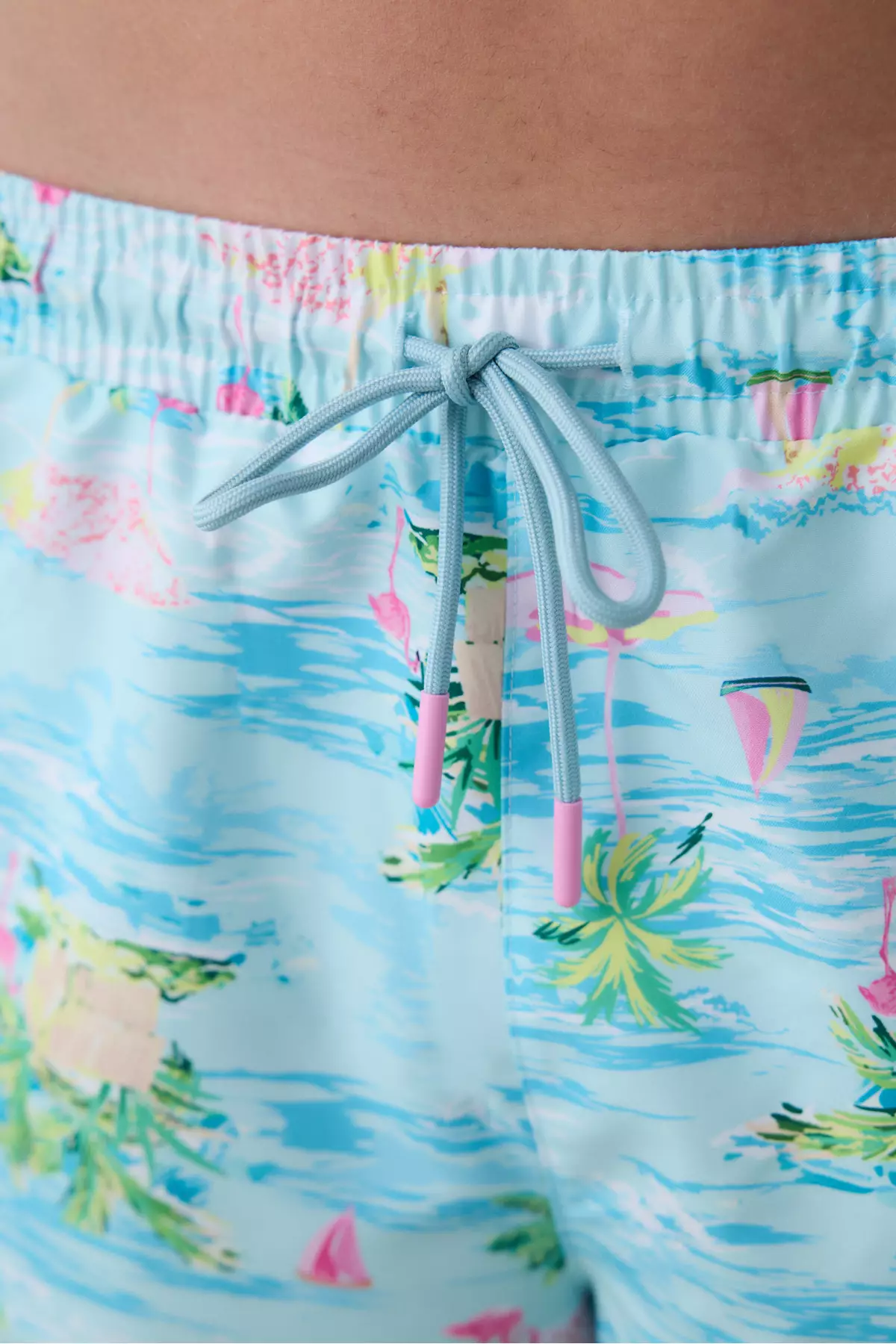 Colorful Flamingo Men's Shorts Swimwear