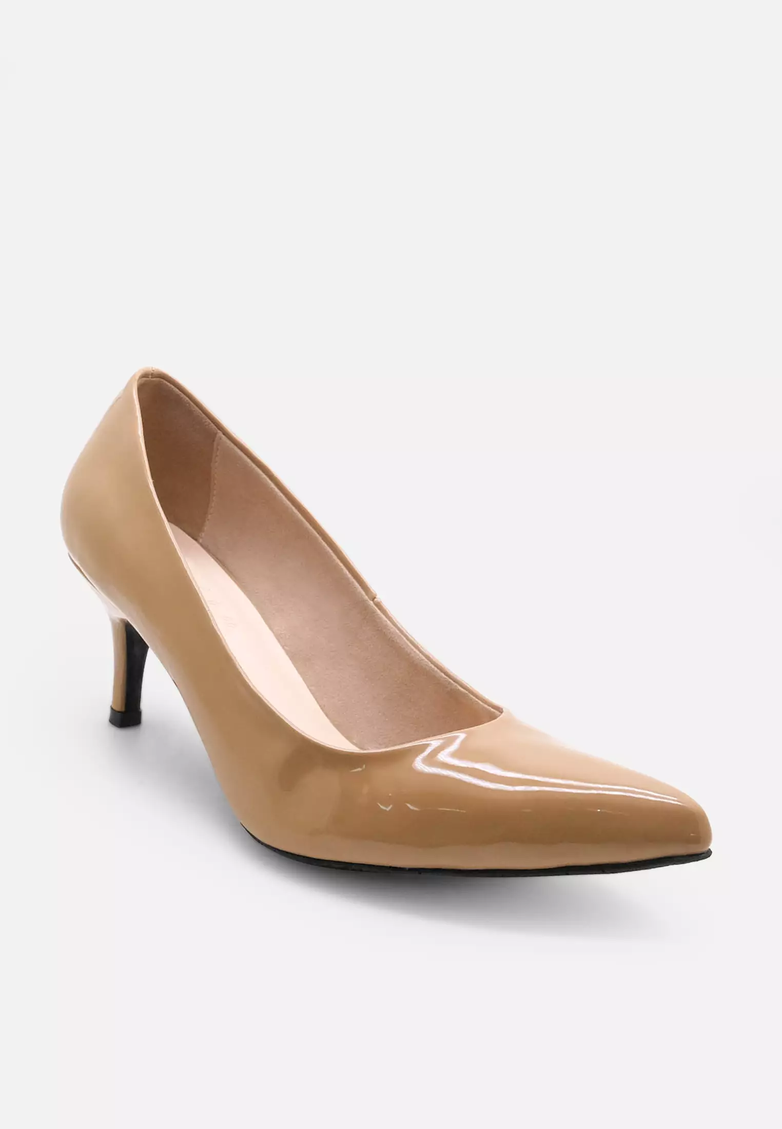 Lumiere Pointed Toe Pumps Sepatu Kitten Heels Wanita