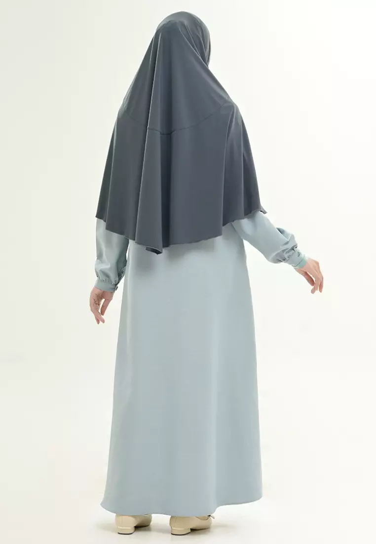 Rabbani - Sarimbit Keluarga Dress Muslim Sarang Huzya Exclusive Sage Green