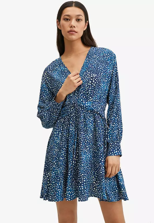 Printed Cut-Out Detail Dress