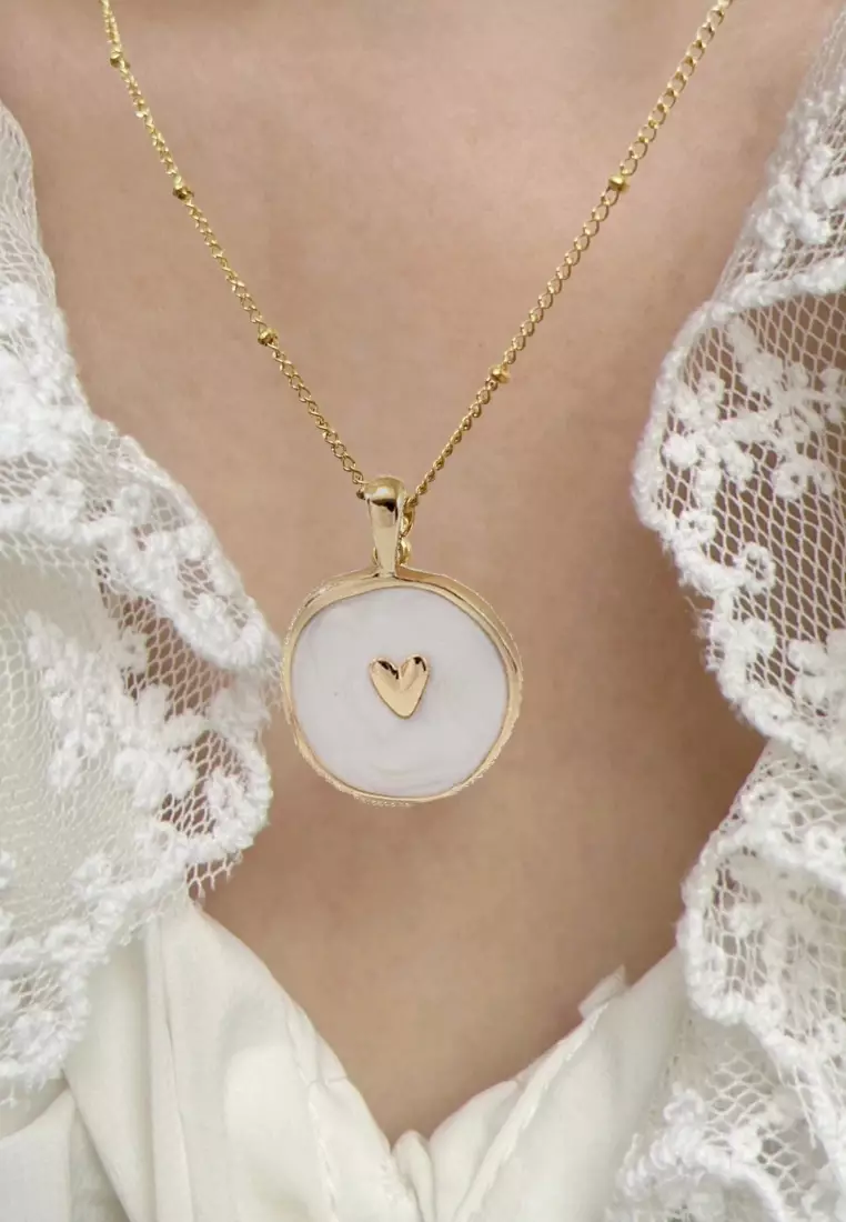 Gorjana heart coin on sale necklace